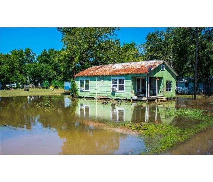 House on a flooded zone